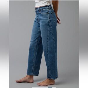 AE stretch, barrel, jeans Stylish Blue Denim 14 Long NWT